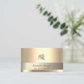 エステ実在ートブローカグリッターハウスルーフ金ゴールド 名刺 (スタンド正面)