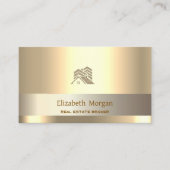 エステ実在ートブローカグリッターハウスルーフ金ゴールド 名刺 (正面)