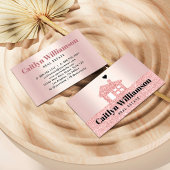 エステ実在ートブローカーハウスピンクローズ金ゴールドグリッター 名刺