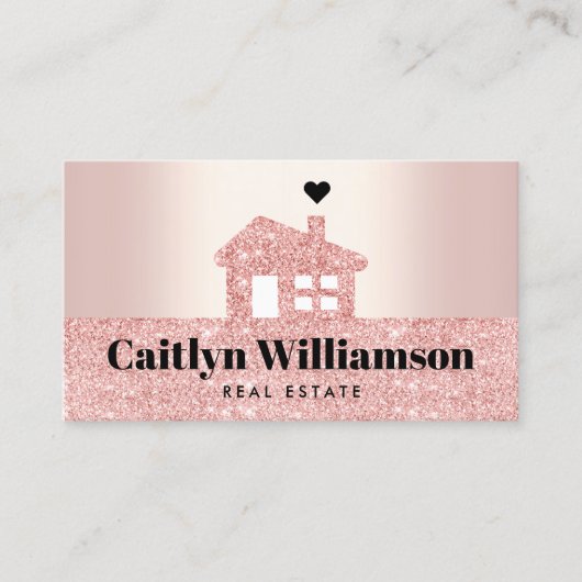エステ実在ートブローカーハウスピンクローズ金ゴールドグリッター 名刺 (正面)