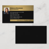 エステ実在ートブローカープロフェッショナルブラック |ゴール   ドバス 名刺 (正面/裏面)