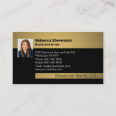 エステ実在ートブローカープロフェッショナルブラック |ゴール   ドバス 名刺 (正面)