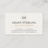 エステ実在ートブローカーホワイト金ゴールドラグジュアリー 名刺 (正面)