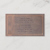 エステ実在ートブローカー縫い革プロフェッショナル 名刺 (裏面)