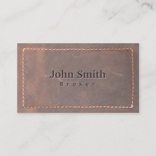 エステ実在ートブローカー縫い革プロフェッショナル 名刺 (正面)