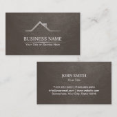 エステ実在ートプロフェッショナルタンブラウン不動産仲介業者 名刺 (正面/裏面)