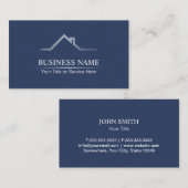 エステ実在ートプロフェッショナルネービーブルー建築 名刺 (正面/裏面)