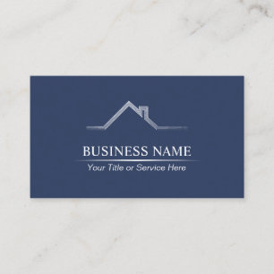 エステ実在ートプロフェッショナルネービーブルー建築 名刺