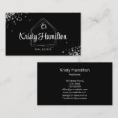 エステ実在ートプロフェッショナルハウス不動産仲介業者シルバーバス 名刺 (正面/裏面)