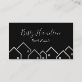 エステ実在ートプロフェッショナルハウス不動産仲介業者シルバー 名刺