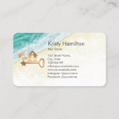 エステ実在ートプロフェッショナルハウス不動産仲介業者ビーチハウス 名刺 (裏面)