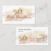 エステ実在ートプロフェッショナルハウス不動産仲介業者ビーチハウス 名刺 (正面/裏面)