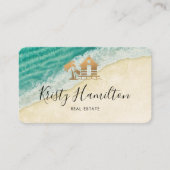 エステ実在ートプロフェッショナルハウス不動産仲介業者ビーチハウス 名刺 (正面)