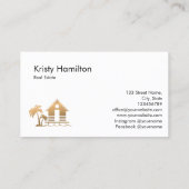 エステ実在ートプロフェッショナルハウス不動産仲介業者ビーチハウス 名刺 (裏面)