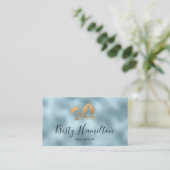 エステ実在ートプロフェッショナルハウス不動産仲介業者ビーチハウス 名刺 (スタンド正面)