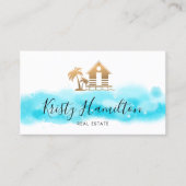 エステ実在ートプロフェッショナルハウス不動産仲介業者ビーチハウス 名刺 (正面)