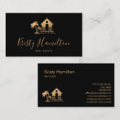 エステ実在ートプロフェッショナルハウス不動産仲介業者ビーチハウス 名刺 (正面/裏面)