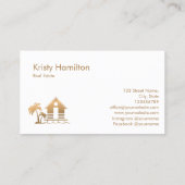 エステ実在ートプロフェッショナルハウス不動産仲介業者ビーチハウス 名刺 (裏面)