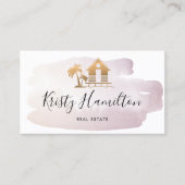 エステ実在ートプロフェッショナルハウス不動産仲介業者ビーチハウス 名刺 (正面)