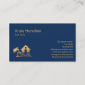 エステ実在ートプロフェッショナルハウス不動産仲介業者ビーチハウス 名刺 (裏面)