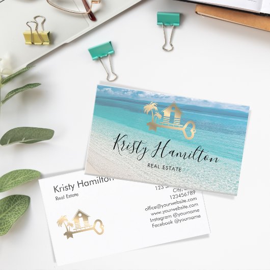 エステ実在ートプロフェッショナルハウス不動産仲介業者ビーチハウス 名刺