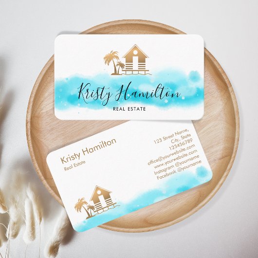 エステ実在ートプロフェッショナルハウス不動産仲介業者ビーチハウス 名刺