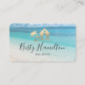 エステ実在ートプロフェッショナルハウス不動産仲介業者ビーチハウス 名刺 (正面)