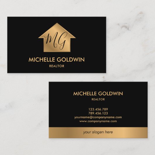 エステ実在ートプロフェッショナルモノグラモダンムハウス 名刺 (正面/裏面)