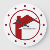 エステ実在ートホームサービスオフィスウォールクロック ラージ壁時計 (正面)