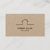エステ実在ートホームロゴ不動産仲介業者クラフト 名刺 (正面)