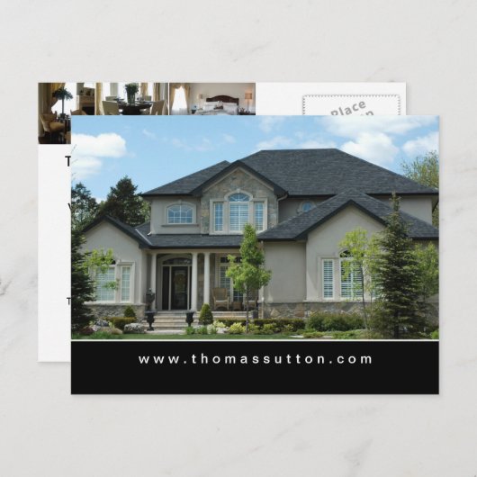 エステ実在ートポストカードベージュスタッコハウス ポストカード (正面/裏面)