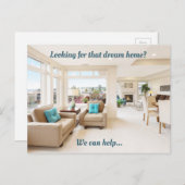 エステ実在ートマーケティングドリームホームシックモダン ポストカード (正面/裏面)