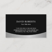 エステ実在ートミニマリスト鍵ハウスロゴ 名刺 (裏面)