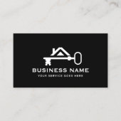 エステ実在ートモダンハウス鍵ロゴ不動産仲介業者 名刺 (正面)