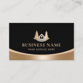 エステ実在ートモダン金ゴールドレイクハウス不動産仲介業者 名刺 (正面)