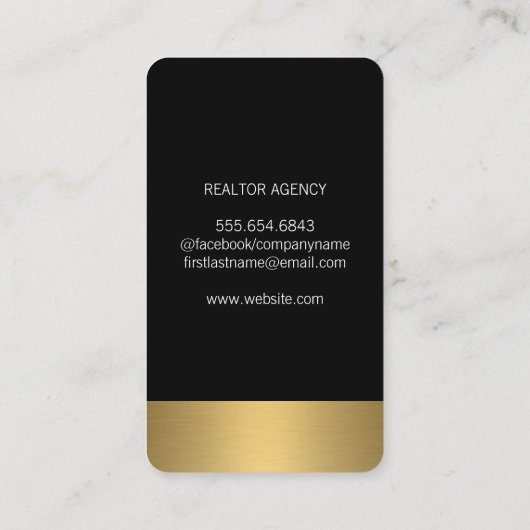 エステ実在ートラックス金ゴールドトリム 名刺 (裏面)