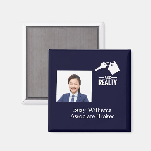 エステ実在ートロゴとフォトマグネット マグネット (正面/裏面)