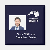 エステ実在ートロゴとフォトマグネット マグネット (正面)