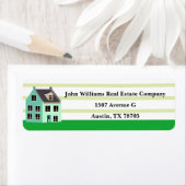 エステ実在ート会社かわいいハウス差出人住所 ラベル (インサイチュ)