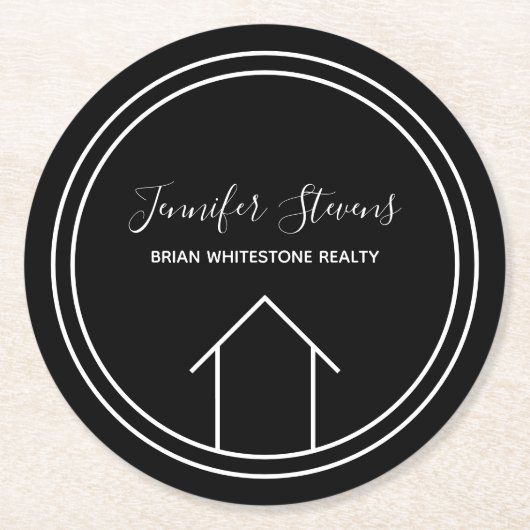 エステ実在ート会社オープンハウスカスタムマーケティング ラウンドペーパーコースター (正面)