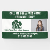 エステ実在ート会社マーケティンググリーンフォレストホーム 横断幕 (横)