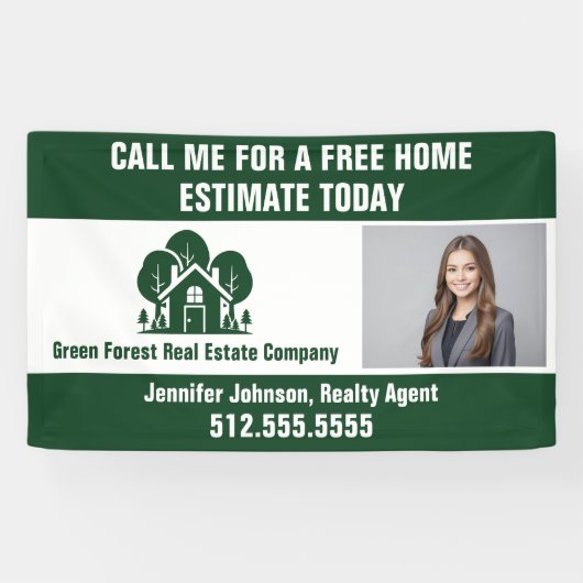 エステ実在ート会社マーケティンググリーンフォレストホーム 横断幕 (横)