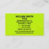 エステ実在ート剤ネオンブリツズ 名刺 (裏面)