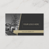 エステ実在ート名刺（黒）金ゴールド19023 名刺 (裏面)