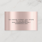 エステ実在ート金ゴールドストライプのハウスルーフバラ金ゴールド 名刺 (裏面)