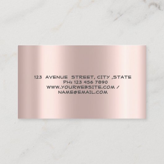 エステ実在ート金ゴールドストライプのハウスルーフバラ金ゴールド 名刺 (裏面)