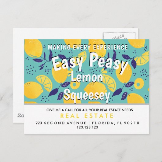 エステ実在ートLEMON紹介はがき 案内ポストカード (正面/裏面)