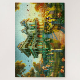 エステ幽霊のよく出るート"レイヴンズルースト"不気味な夕暮れ ジグソーパズル