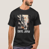 エステ日本のティック東京ベーパウェイブジャパンlofiファッシュ tシャツ (正面)