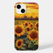 エステ素朴ティックサンフラワーサンセット Case-Mate iPhoneケース (裏面)